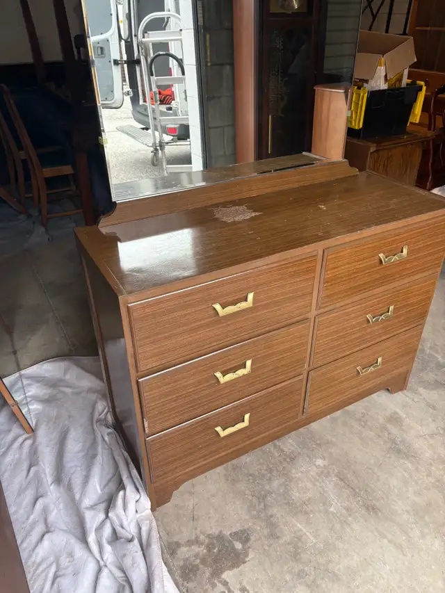 Free delivery used Dresser with Mirror - Photo 2