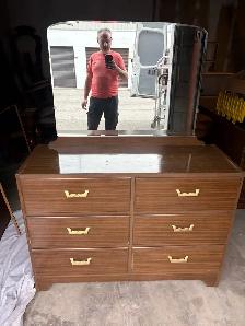 Free delivery used Dresser with Mirror - Photo 4