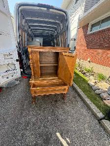 Free delivery Antique Oak Cabinet with Drawer - Photo 6