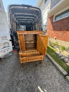 Free delivery Antique Oak Cabinet with Drawer - Photo 8