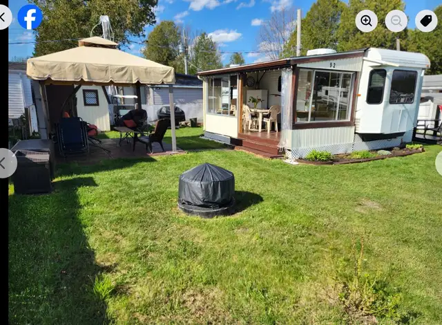 Roulotte sur terrain de camping Coop Prévert