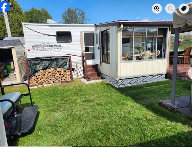 Roulotte sur terrain de camping Coop Prévert - Photo 8