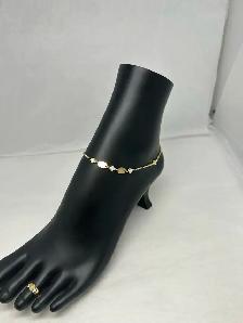 10K Clover Anklet