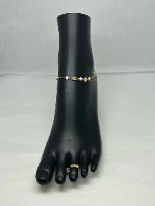 10K Clover Anklet - Photo 3