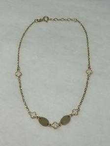 10K Clover Anklet - Photo 4