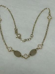 10K Clover Anklet - Photo 5