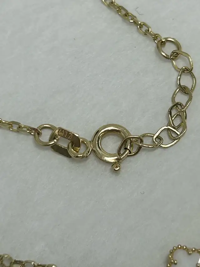 10K Clover Anklet - Photo 6