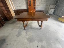 Free delivery used Antique Oak Dining Table - Photo 4