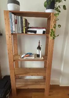 Free delivery used Wooden Shelf Unit
