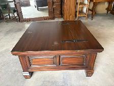 Free delivery used Wooden Coffee Table with Storage - Photo 3