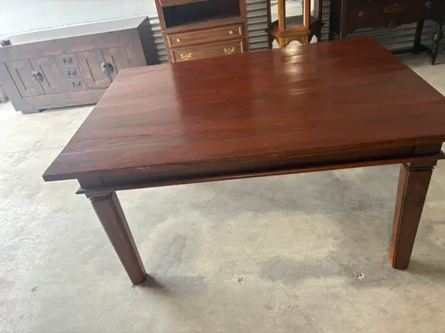 Free delivery used Dark Wood Dining Table - Photo 7