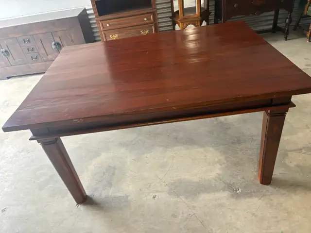 Free delivery used Dark Wood Dining Table - Photo 8