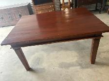 Free delivery used Dark Wood Dining Table - Photo 8