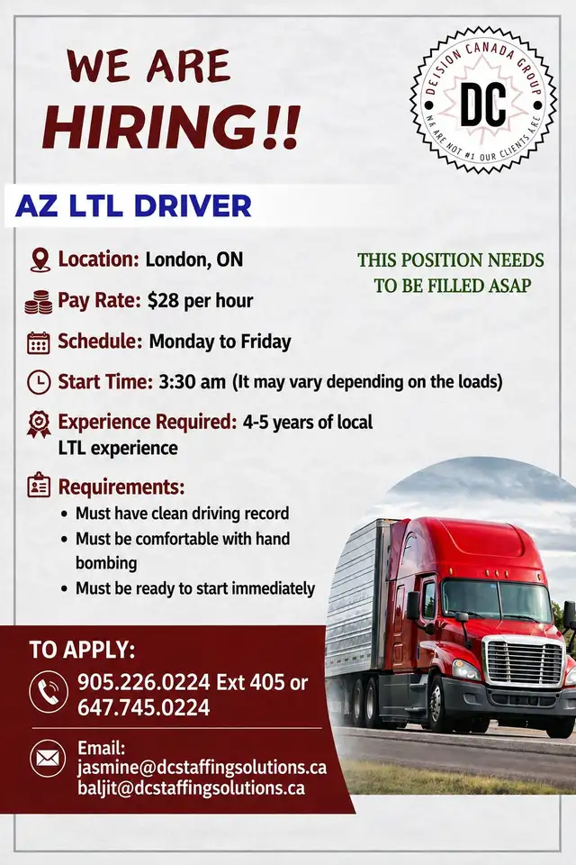 Hiring AZ LTL Driver