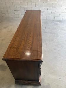 Free delivery used Vintage Wood Dresser with 9 Drawers - Photo 4