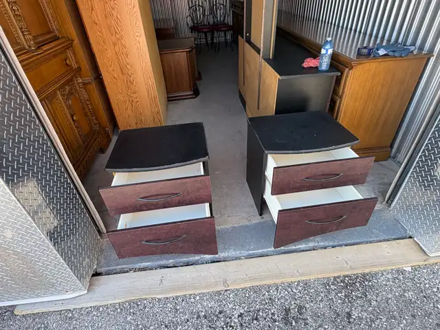 Free delivery used Pair of 2-Drawer Nightstands - Photo 6