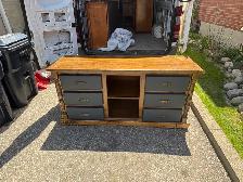 Free delivery Wooden dresser Solid Oak with 6 drawers - Photo 3