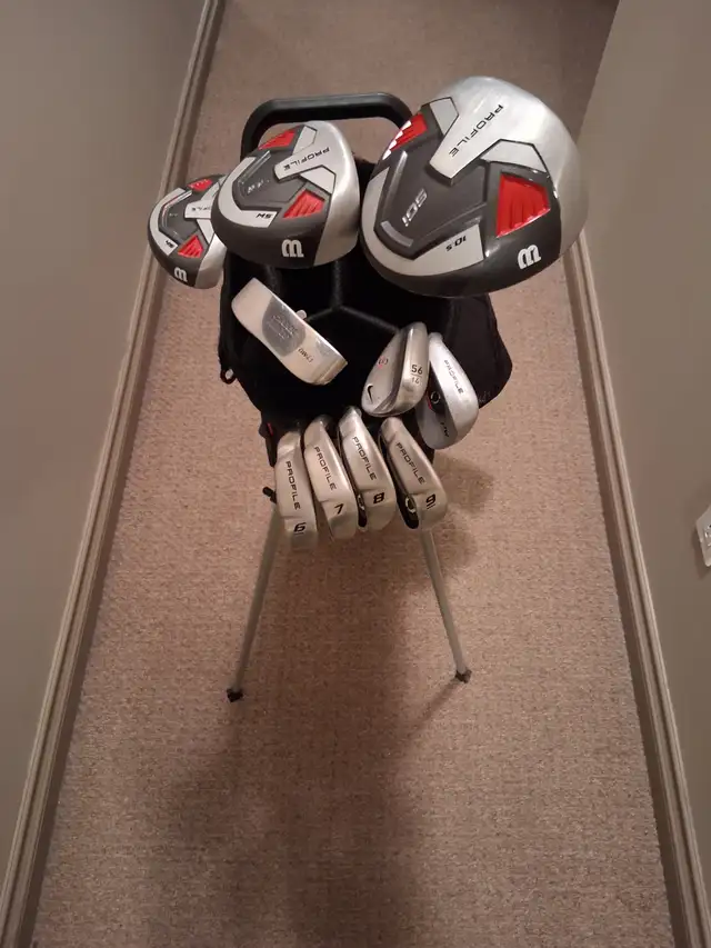 Complete set of Men's lefthanded golf clubs with bag - Photo 2