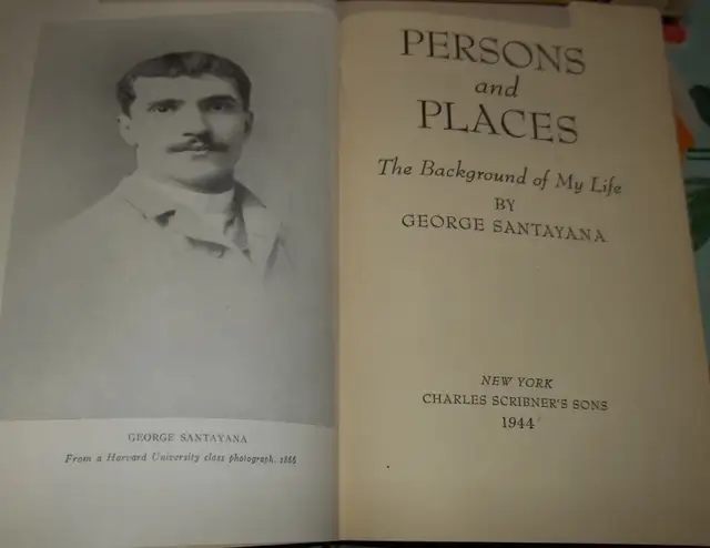 Persons and Places George Santayana.Hardcover 1944. - Photo 2