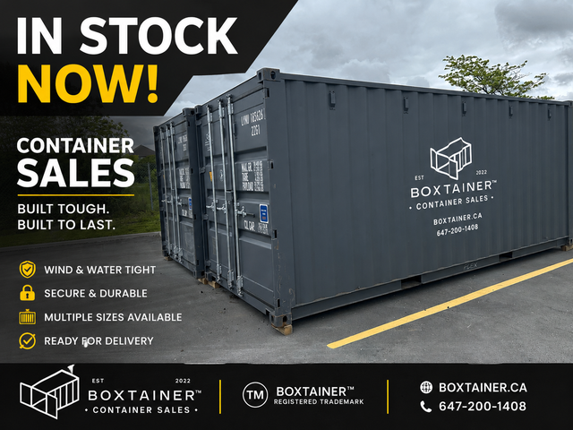 BOXTAINER SPRING SALE ON 20FT & 40FT SHIPPING CONTAINERS!