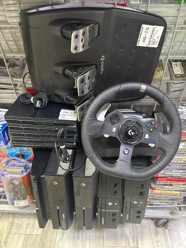 As Is Xbox PlayStation Nintendo Consoles Wheel See Description