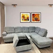Sale On New Sectional Sofa With RHS Chaise & Storage Ottoman - Photo 2