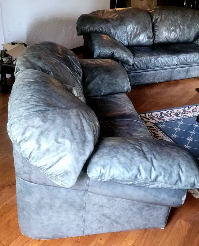leather couch 3 seat  2 seat - Photo 4
