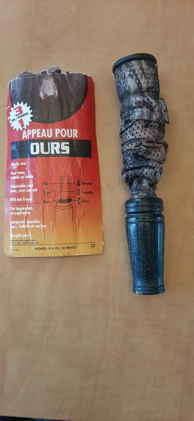 Call ( appeau ) pour ours BUCK EXPERT NO 77 T