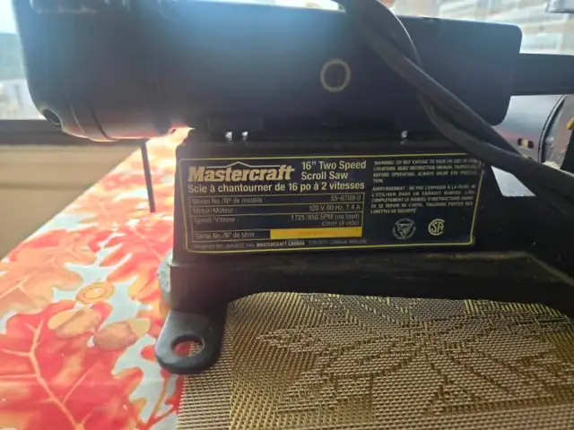 Scroll Saw 16 Inch Mastercraft