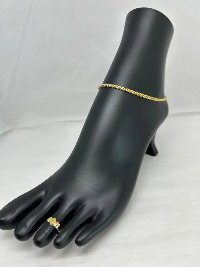 10K Franco style Anklet