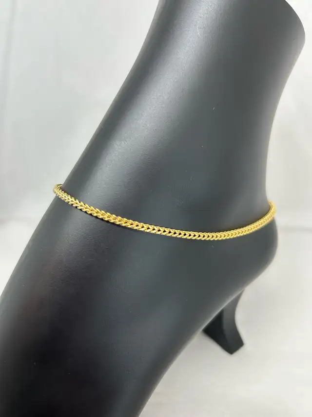 10K Franco style Anklet - Photo 2