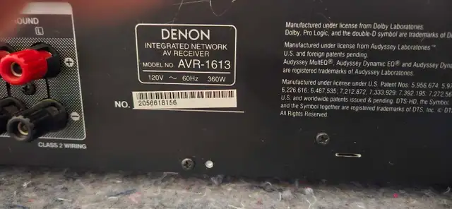 Denon int. Net. Av. Receiver AVR 1613 - Photo 4