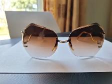 Women’s Brown and Gold Sunglasses - New - Photo 3