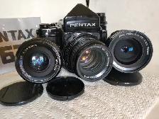 Pentax 67 camera - with 3 lens kit