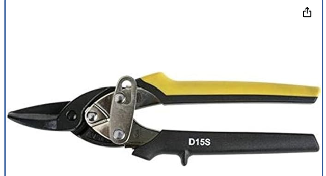 Bessey D15S-BE Straight Right Left Cut Compact Aviation Snip