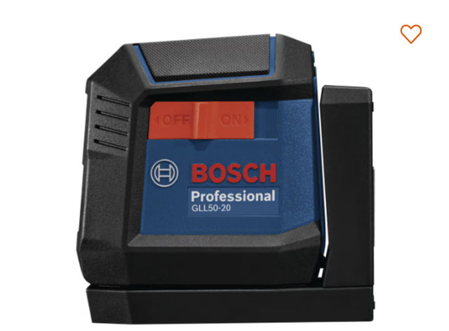 Bosch 50 ft. Self-leveling Cross-Line Red-Beam Laser