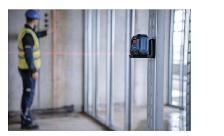 Bosch 50 ft. Self-leveling Cross-Line Red-Beam Laser - Photo 2