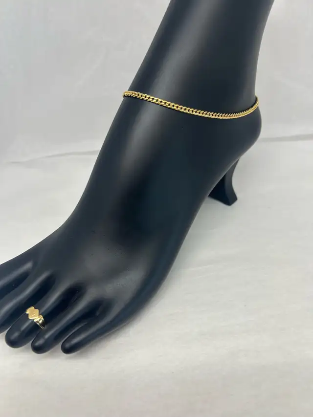 10k Cuban Anklet
