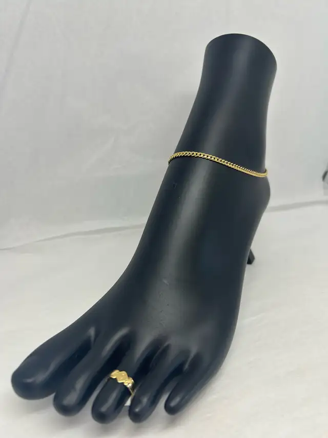 10k Cuban Anklet - Photo 3