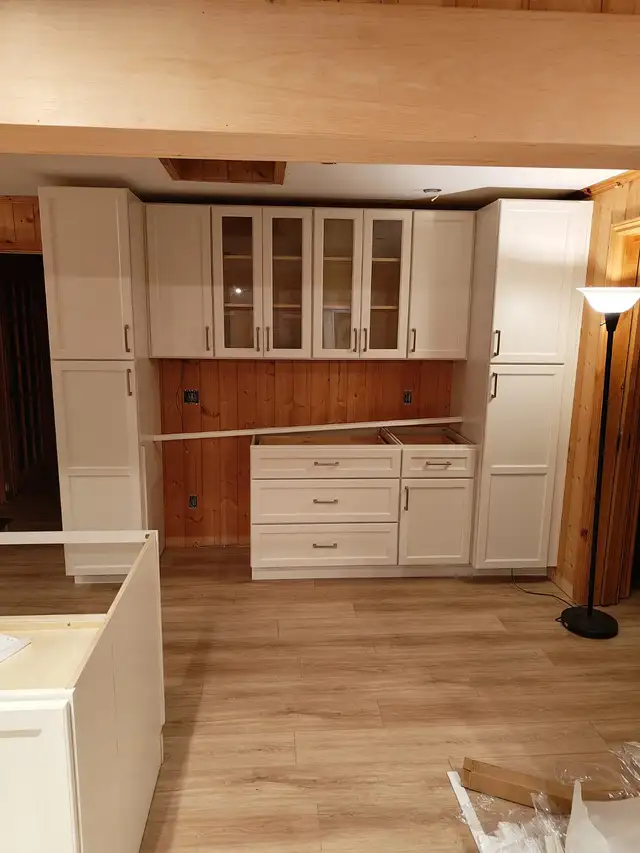 White & Grey Shaker Cabinets on Clearance SALE