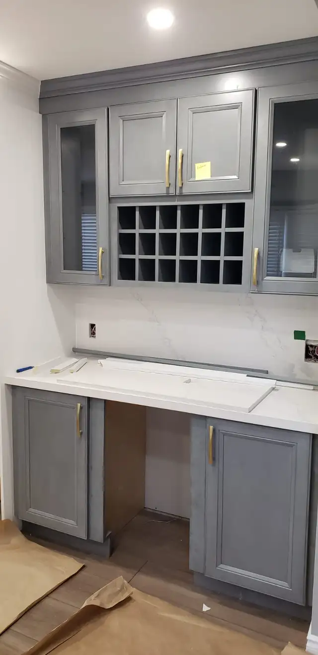 Big Promotion on Grey Shaker Cabinetry with 60% Discount