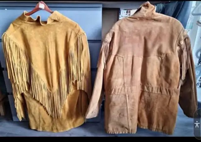 Coats indigenous leather worn 1 time.