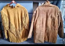 Coats indigenous leather worn 1 time.