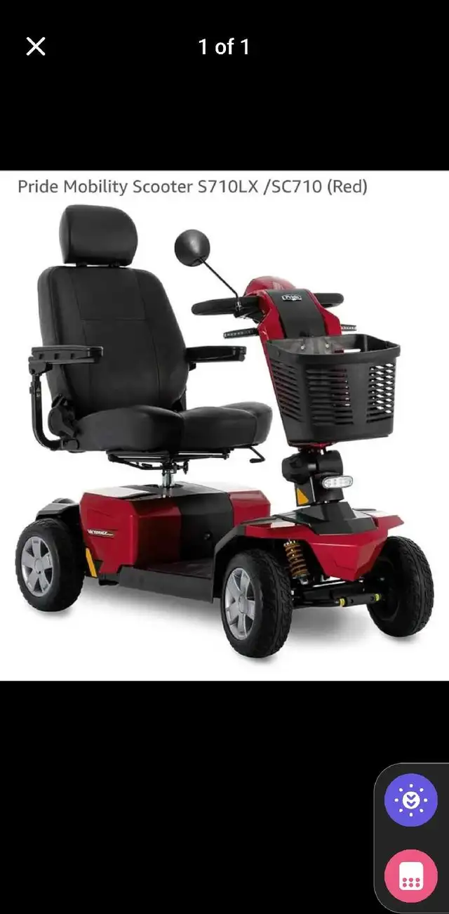 Scooter Electric Rechargeable Mobility 4 wheel Pride