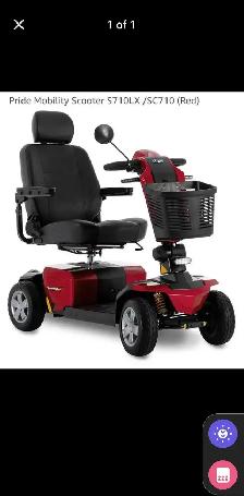 Scooter Electric Rechargeable Mobility 4 wheel Pride