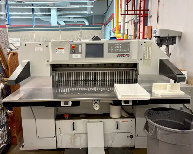 2012 Schneider Senator 115H S-Line Hydraulic Paper Guillotine