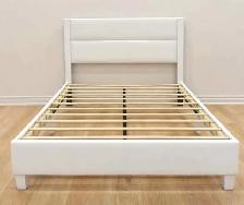 Queen size bed frame with 7.5 inch bamboo foam mattress