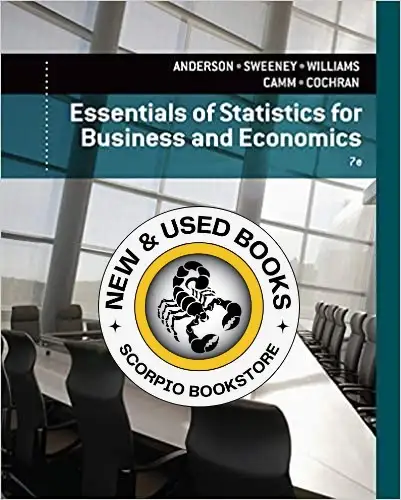 Essentials of Statistics for Business 7E Anderson 9781133629658