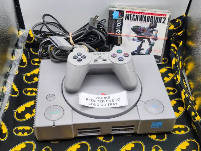 PlaySation 1 System w/ 1 Controller & 4 Games - Read Description