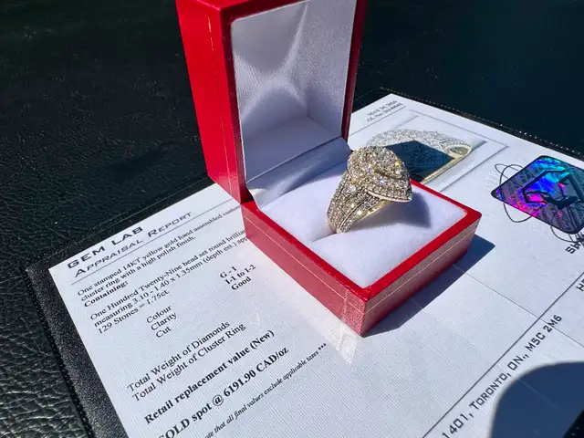 #861 - 14kt Yellow Gold, 1.75 Carat Diamond Ring Size 6 - Photo 3